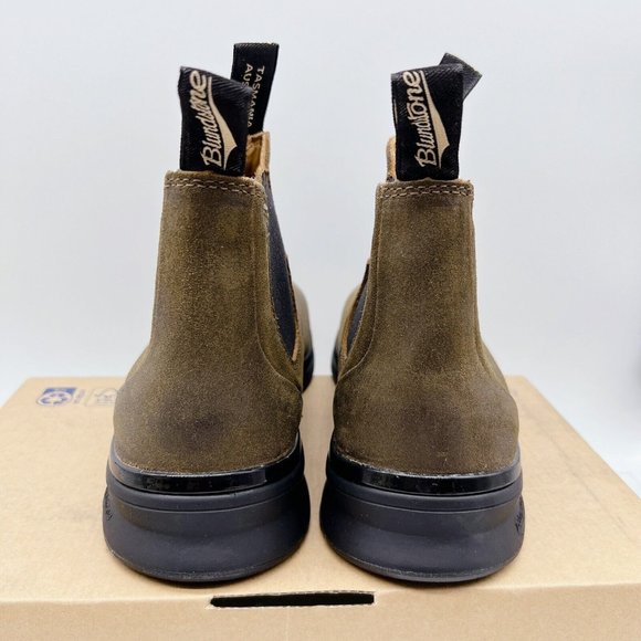 BLUNDSTONE BL 2142 Active Chelsea Boot Brown Black Suede Womens AU 8 US 11 - Picture 7 of 11